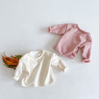Baby clothing  Winter Children's Long Sleeve  shirt Round Neck Bottom Top