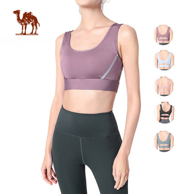 Áo ngực thể thao CAMEL CROWN  phong cách năng động dùng tập yoga và chạy bộ dành cho nữ