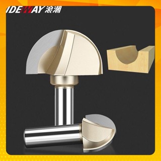 Mũi phay alu soi gỗ quả đào tròn lưỡi phay rãnh dao cầu TIDEWAY cốt bé 6,3mm dùng cho máy soi, CNC