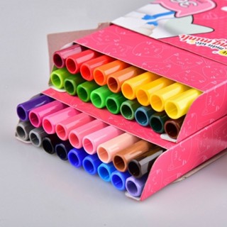 Bộ bút lông màu Fiber Pen Thiên Long 20, 36 màu tẩy rửa được, dùng viết lettering, thư pháp.