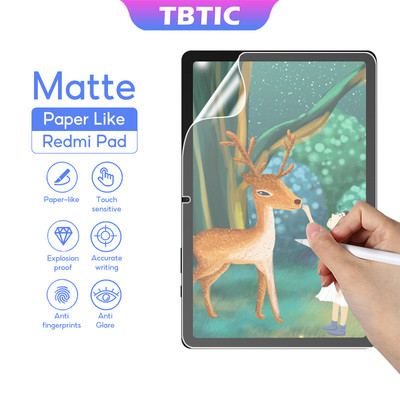 Tbtic Matte Paper Like Screen Protector cho Redmi Pad 2 Pro 12.1 2025 Redmi Pad SE 11 10.61 Inch 2023 Bảo hiểm toàn diện