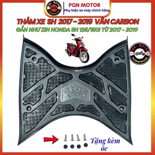 Thảm Để Chân Sh 2017 - 2019, Sh 2012 - 2016, Sh 125/150i Vân Carbon Chính Hãng Aristar