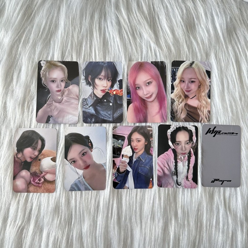 Aespa Mini Photocard whiplash Warner Bonus Thẻ đôi cp Thẻ bưởi Dongning Pear Giselle Ningning Zha #M