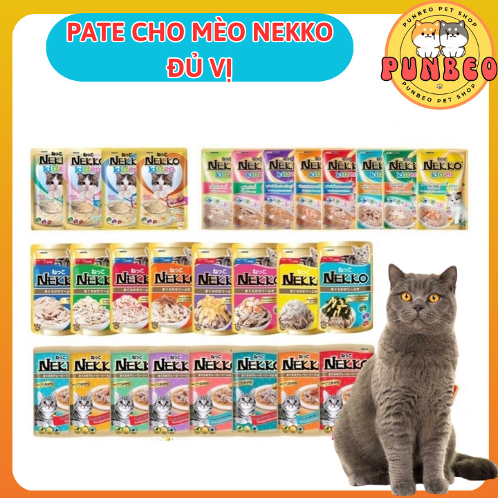 Pate Nekko Cho Mèo đủ vị Pate mèo Nekko Thái Lan