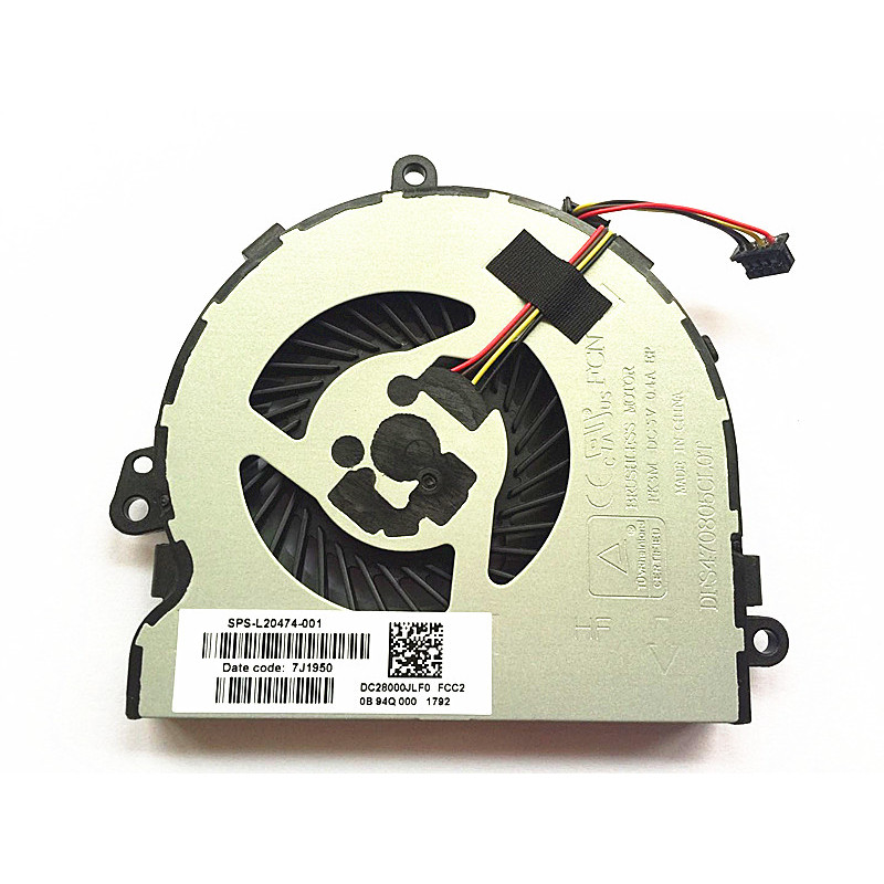 Quạt Làm Mát CPU Mới Cho Laptop HP 15-DA 15-DB 15-DR 15Q-DX 15T-DS TPN-C129 TPN-C130 L20474-001 DFS4