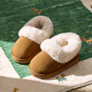 Cheerful Mario giày đi tuyết da lộn cho bé bốt ngắn cổ lông chống trượt cho bé trai bé gái bốt lót lông mùa đông đi ngoài trẻ em