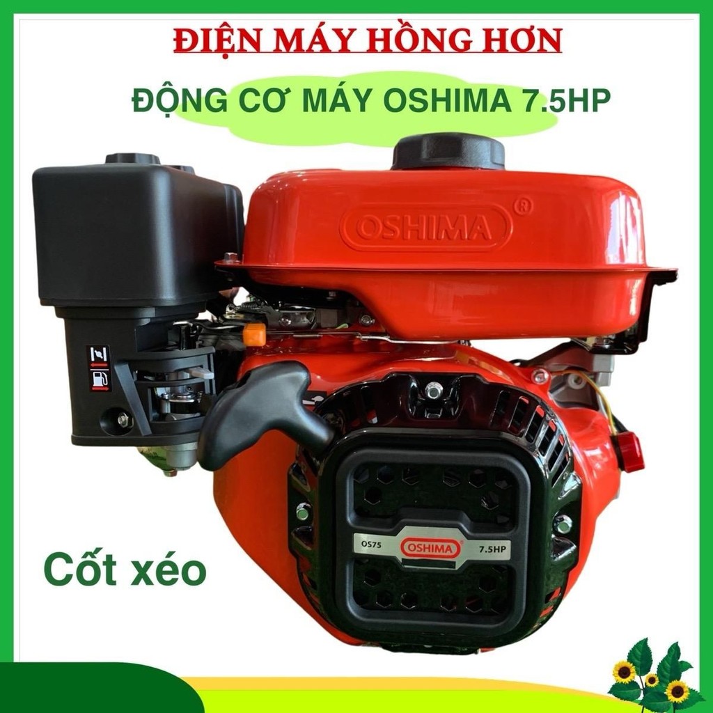 ĐỘNG CƠ MÁY OSHIMA 7.5HP CỐT XÉO SỬ DỤNG ĐỂ BƠM NƯỚC CHUYÊN DỤNG CHO XUỒNG , GHE