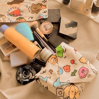 Oukwca Mới Tuyệt Vời Gấp Túi Đựng Mỹ Phẩm Vải Trăm Miếng Dán Máy Ảnh Vải Cho Túi Bảo Quản Mới