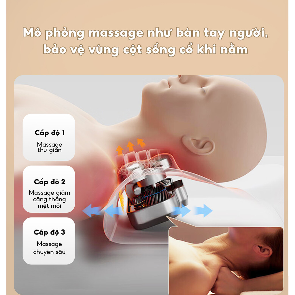 Gối Massage Hồng Ngoại Bomidi MP1 Pro Gối MatXa Cổ Vay Gáy 3 chế độ, xoay 2 chiều  đỡ mệt hiệu quả. | BigBuy360 - bigbuy360.vn