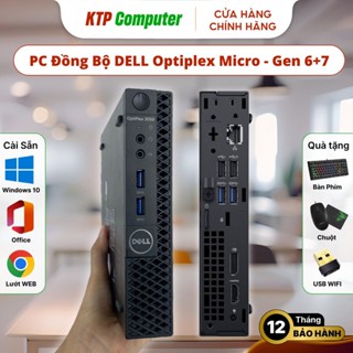 Máy Bộ Mini DELL Optiplex Micro: i3/i5/i7 Gen 6/7 8Gb 256gb Wifi Bluetooth (Tặng kèm Phím, Chuột, )