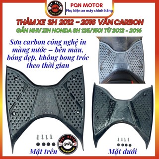 Thảm Để Chân Sh 2012 - 2016, Sh 125/150i Vân Carbon Chính Hãng Aristar. Thảm Sh 2012 - 2016