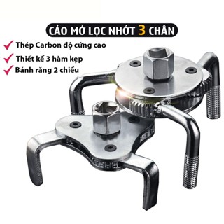Cảo mở lọc nhớt Vam tháo cốc lọc dầu Cảo Mở Lọc Dầu 3 chân tròn, dẹt dụng cụ sửa chữa Kako store
