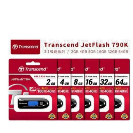 Ổ đĩa Flash tốc độ cao USB 3.0 Transcend JetFlash 790K 16GB 32GB 64GB 128GB