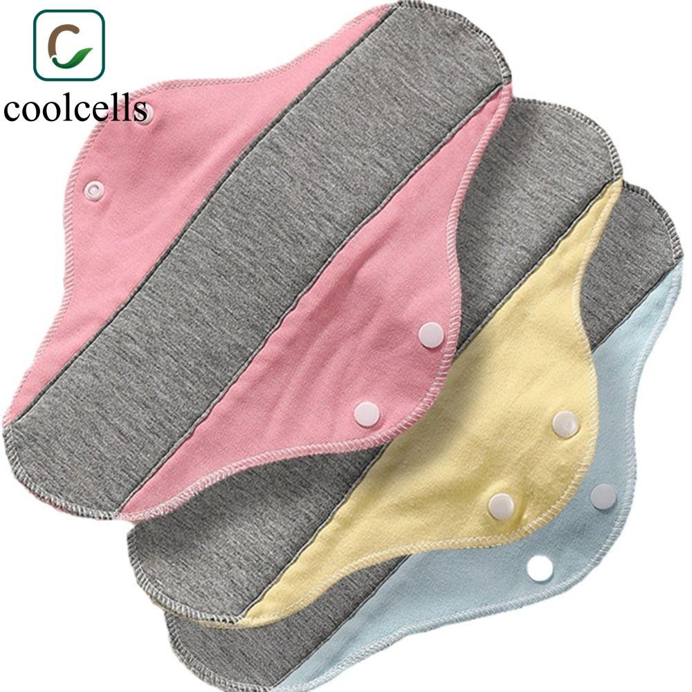 COOLCELLS 6 Miếng Lót Vải Kinh Nguyệt, Khăn Ăn Vệ Sinh 23CM Có Thể Tái Sử Dụng, Miếng Đệm Có Thể Giặt Được Dung Tích Lớn Graphene Quần Lót Người Lớn Tuổi