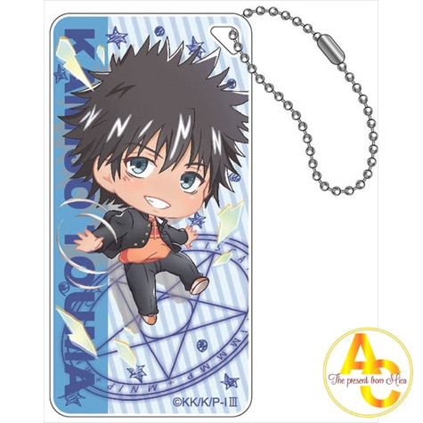 Móc khóa Toaru Majutsu no Index III Touma Kamijo Kaori Kanzaki Mikoto Misaka Phụ kiện trang trí túi 