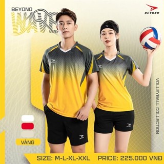 Bộ quần áo bóng chuyền, cầu lông WAVE BEYONO cao cấp chuẩn thi đấu,thấm hút mồ hôi cực đẹp    thoáng khí Thun Top