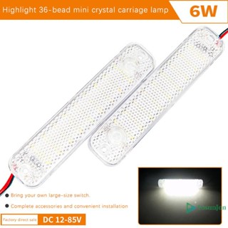  Yosunjon  Đèn LED vòm ô tô 36LED 12V-85V Đèn nội thất xe tải có công tắc Đèn trần đọc sách ban đêm cho RV Motorhomes Marine MỚI 
