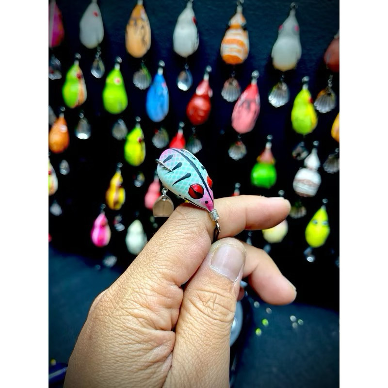 Mồi Nhái Hơi Chado H1 Mini Thái Lan 2.8g–5.5g | Action Nổi Siêu Nhạy | Lure Câu Cá Lóc, Cá Chẽm – Đánh Mọi Địa Hình