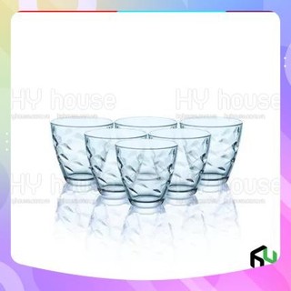 Bộ 6 ly thủy tinh ý - flora - bormioli rocco - 260ml màu xanh biển