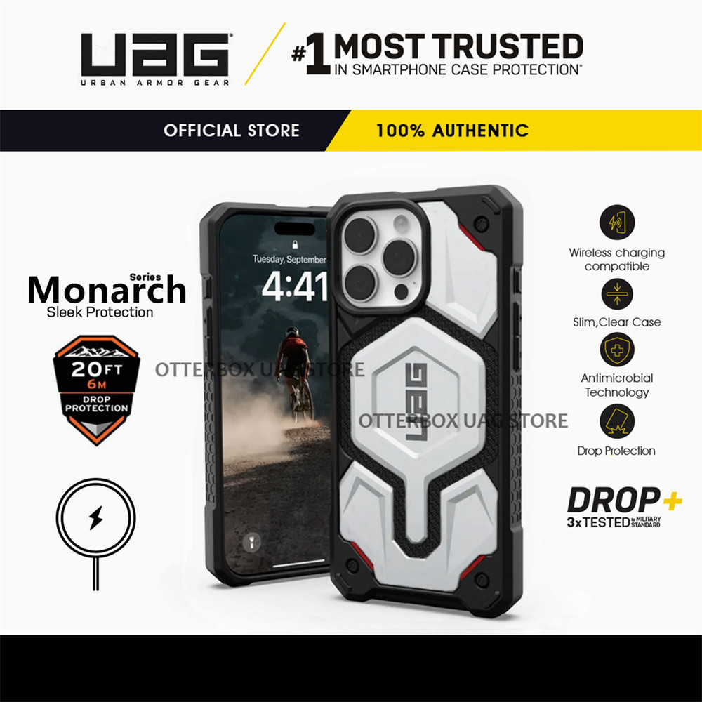 Uag 16 Pro Max Monarch Pro Kevlar Ốp từ tính iPhone 16 Pro Max 16 Pro / 16 Plus 15 14 Plus Vỏ Monarc