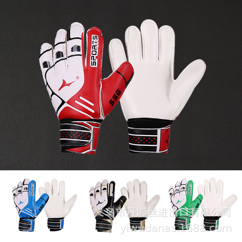 【Ready Stock】 Football Goalkeeper Gloves Goalkeeper Adult and Children Professional Primary School S