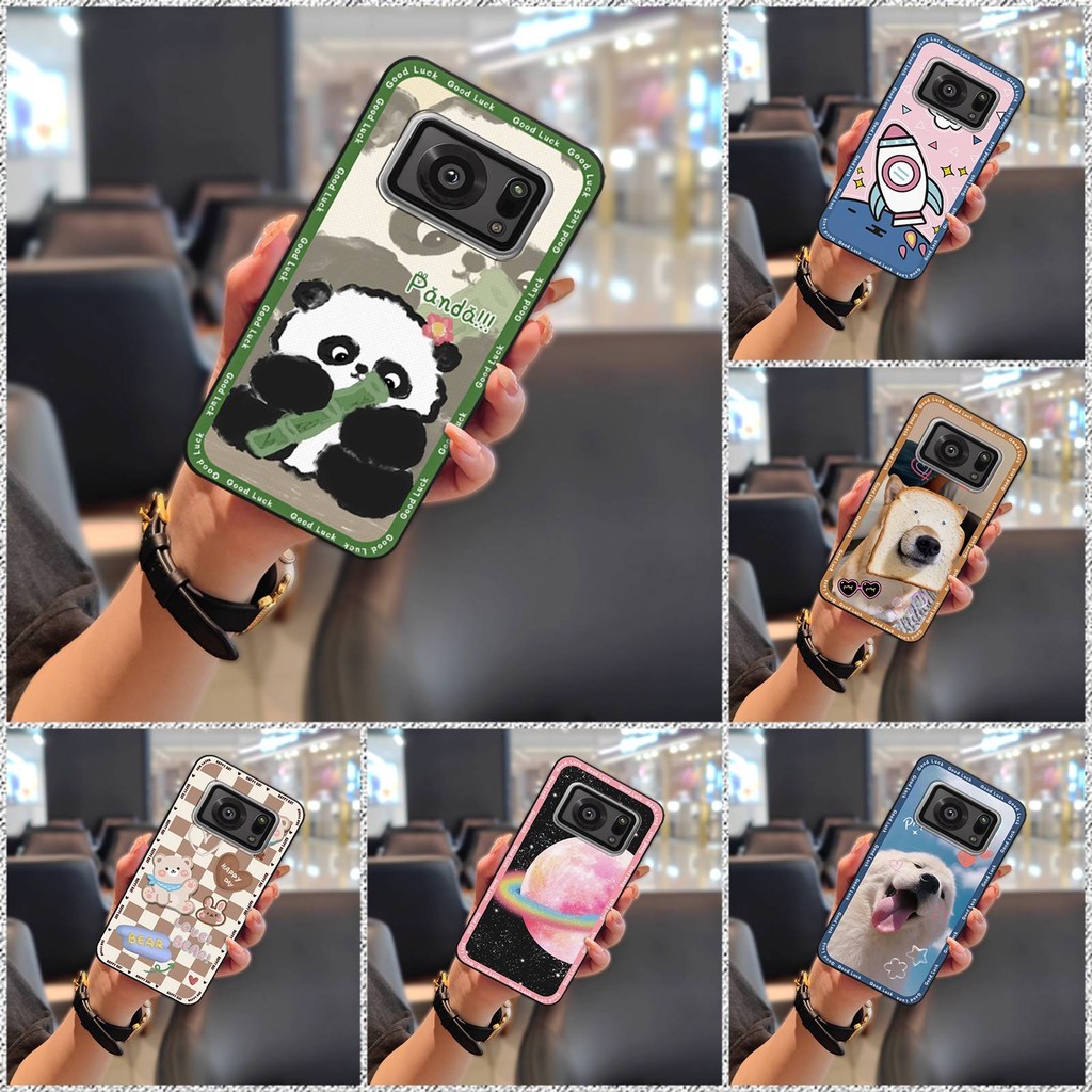 Bọc Toàn Bộ Vỏ Điện Thoại Cho Sharp Aquos R6 / SH-51B / P6 / R6G Vỏ Di Động Hoạt Hình Chống Sốc Điện