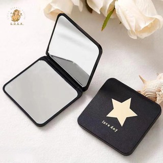   GOEK Gương Trang Điểm 2 Mặt Vuông Di Động Dễ Thương Quà Tặng Cho Bé Gái Tay Gương Mini Túi Gương Trang Điểm HAI Mặt Nhỏ Gọn Nhiều Màu VN 