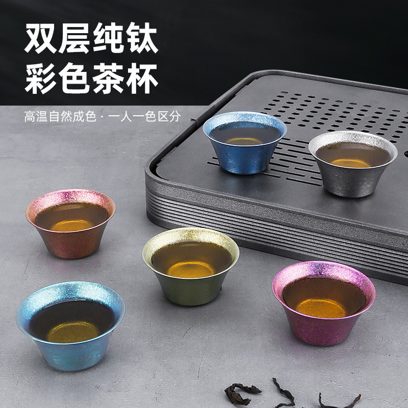Trà Titan Nguyên Chất Hộ Gia Đình Titan Nguyên Chất Teacup Ngoài Trời Titan Titan Nguyên Chất Kung F