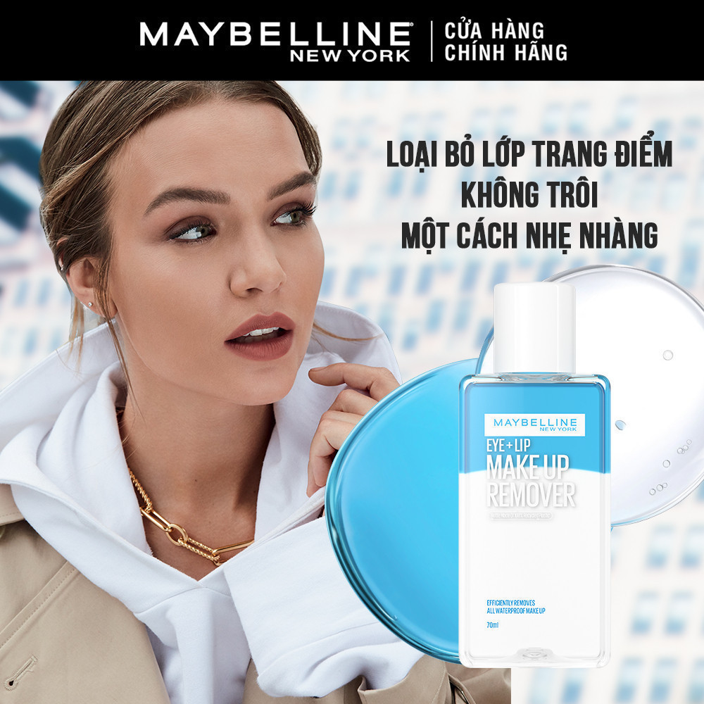 Nước tẩy trang mắt và môi Maybelline New York Eye & Lip Makeup Remover 150ml | BigBuy360 - bigbuy360.vn