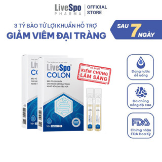  Combo 2 Hộp LiveSpo Colon Men vi sinh 3 tỷ bào tử lợi khuẩn dùng cho viêm đại tràng táo bón tiêu chảy 