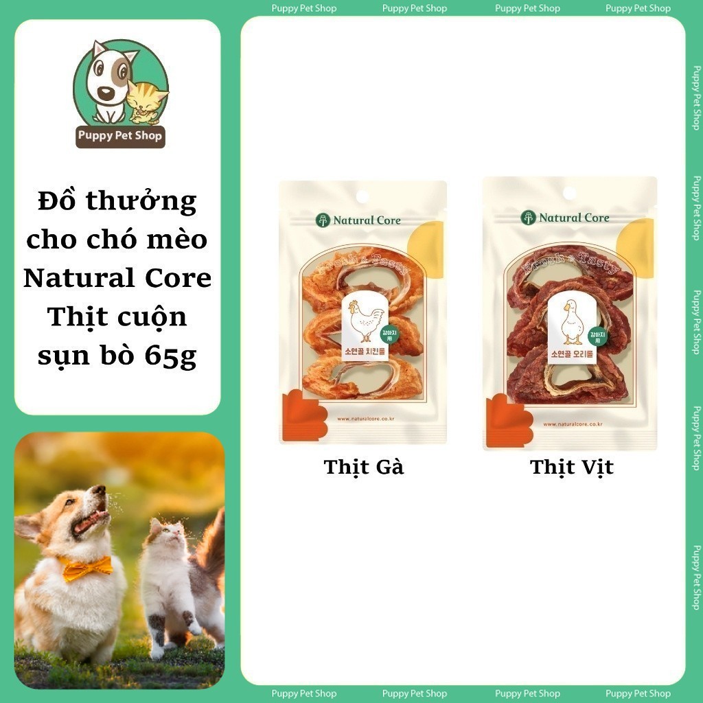 Natural Core Thịt cuộn sụn bò 65g