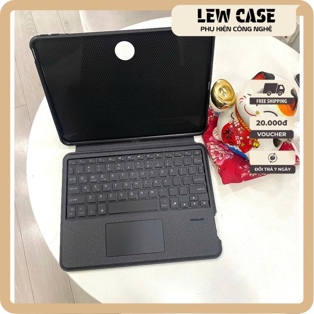 Bao da bàn phím OnePlus Pad Pro 12.1 có Touchpad, giá đỡ, đèn LED, có thể tháo rời