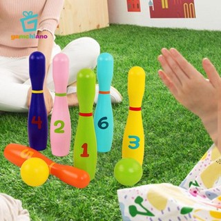 Gamchiano Bowling Set Cho Trẻ Em Bowling Game Đạo Cụ Cân Bằng Phát Triển Sớm Trẻ Em Đồ Chơi Bowling Cho Bé Gái Trong Nhà Trẻ Em
