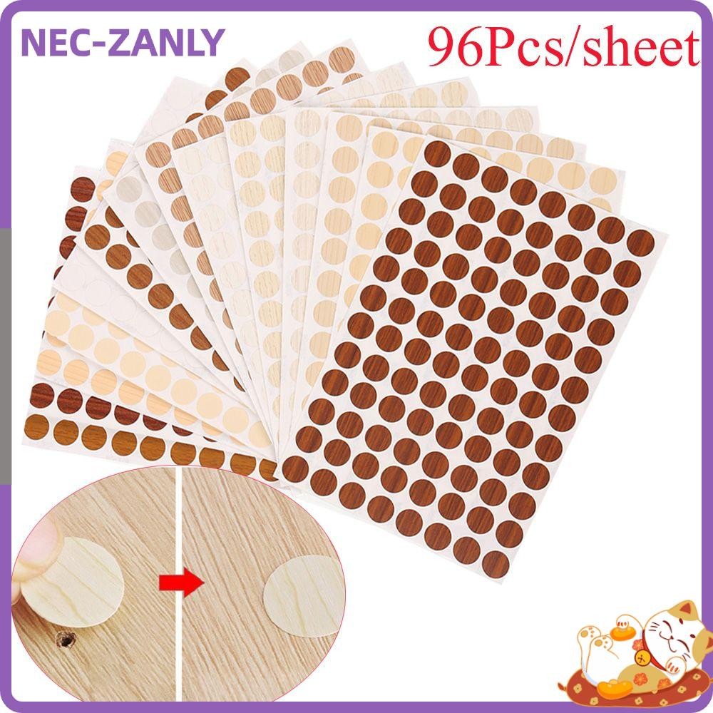 NEC-ZANLY Bộ 96 miếng dán trang trí nội thất che lỗ vít