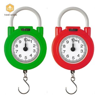 Du lịch 10kg Cân cơ khí di động Hành lý cá Cân nhà bếp Kỹ thuật số có độ chính xác cao Cân lò xo mới