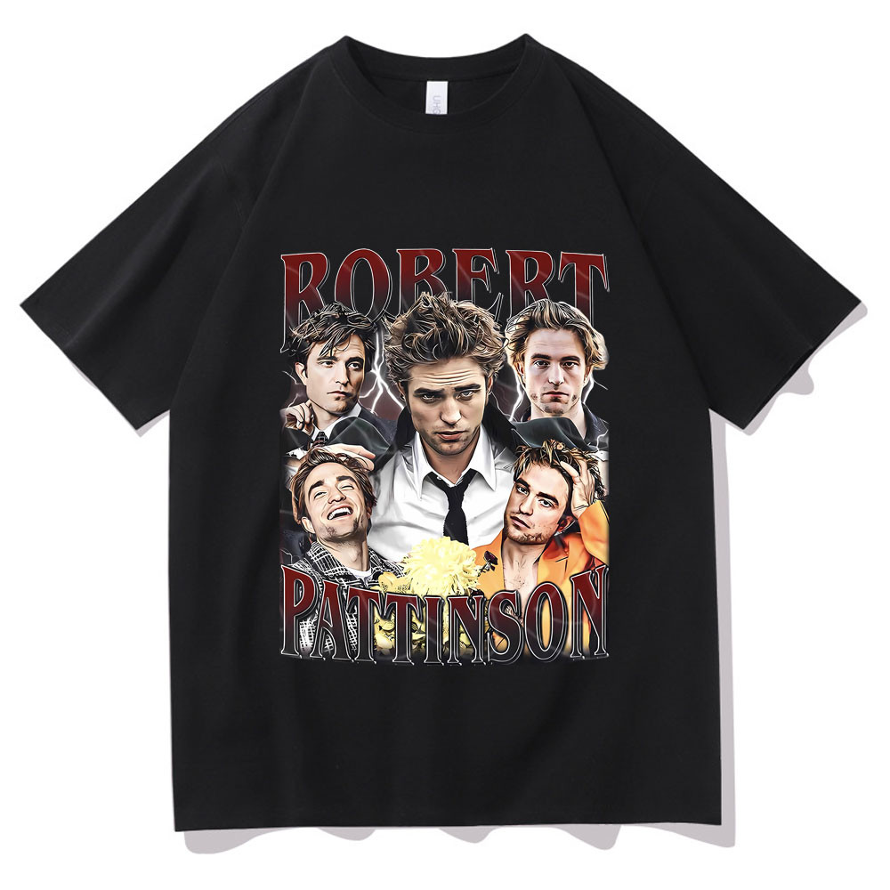 2025 waffle Cho Bạn Bè Giới Hạn Robert Pattinson Vintage Áo Thun Phim Twilight Edward Cullen Graphic