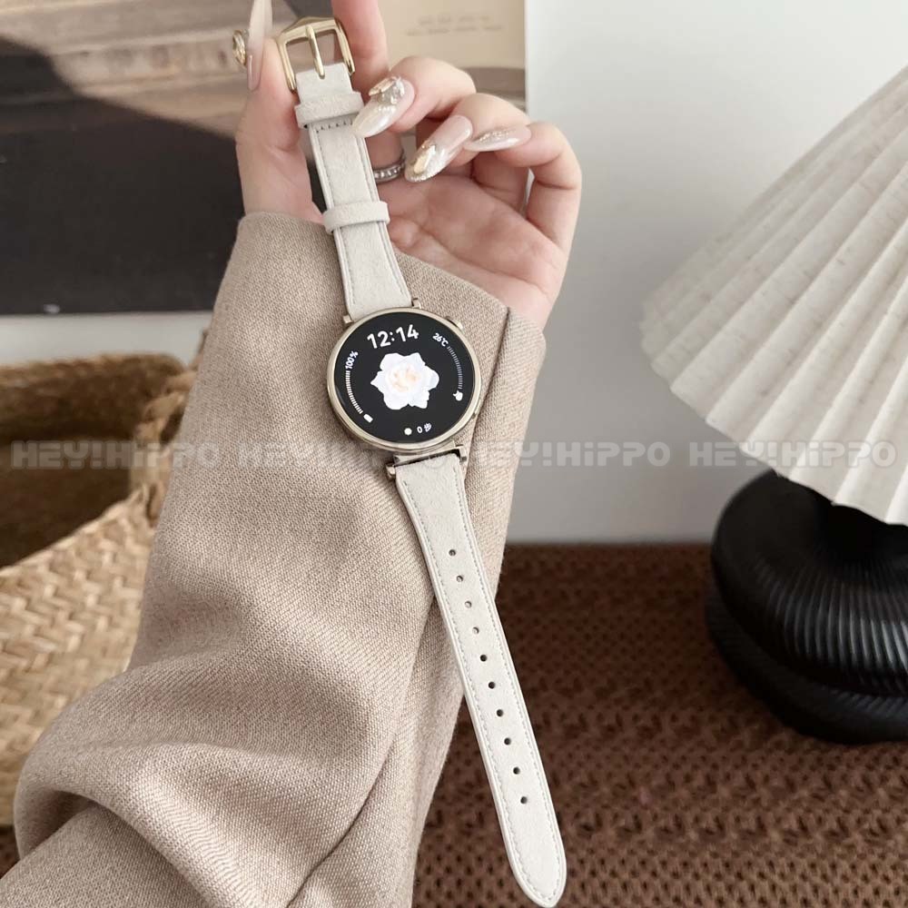 Dây đeo da lộn mờ thích hợp cho đồng hồ thông minh Huawei GT4 GT3 GT2 GT5 Pro 41 / 46mm dây da mềm p