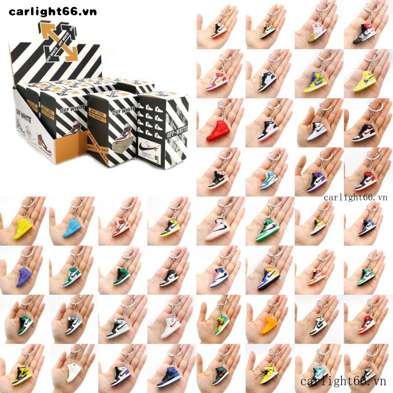 12 Hộp Móc Khóa Hình Đôi Giày aj1 mini Dễ Thương