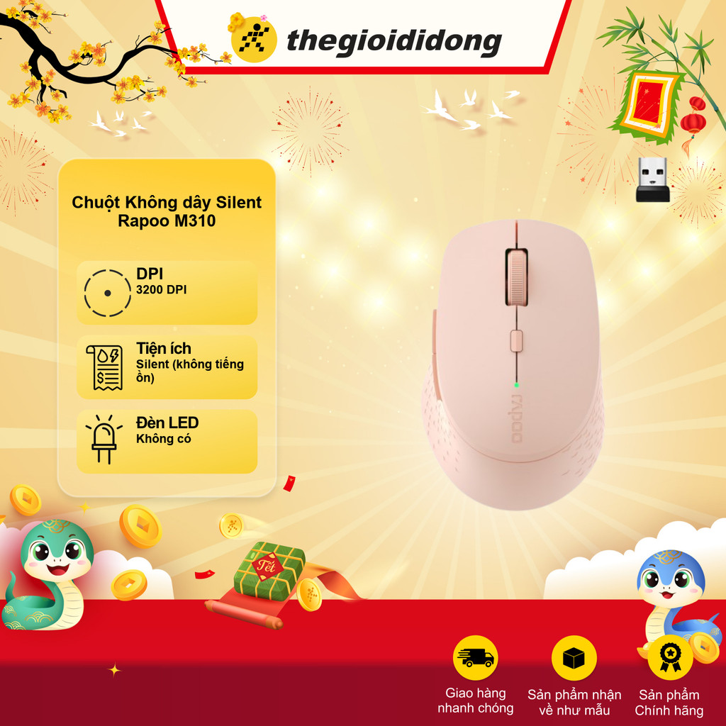 Chuột Không dây Silent Rapoo M310