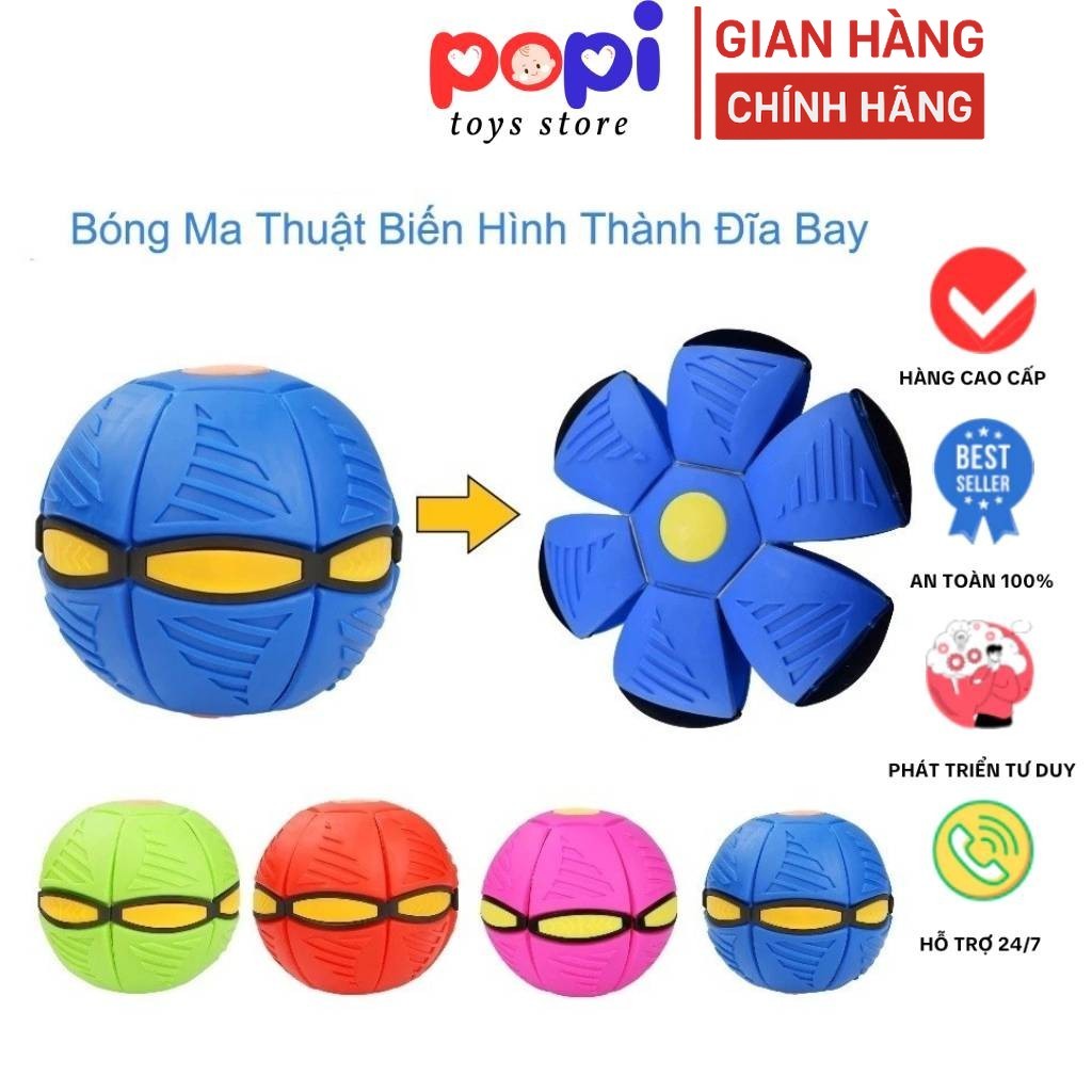 Bóng Ma Thuật Biến Hình Thành Đĩa Bay Bóng Ma Thuật Ufo Bật Lò Xo Dành Cho Trẻ Em Đồ Chơi