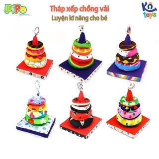 Đồ Chơi Tháp Xếp Ch ồng Vải Luyện Kỹ Năng Vận Động Cho Bé PiPo Vietnam