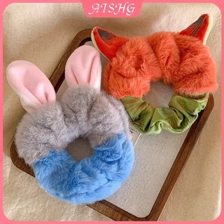 AISHG Phim Hoạt Hình Sang Trọng Tóc Nữ Judy Nick Dễ Thương Scrunchie Độ Đàn Hồi Cao Đơn Giản Phụ Kiện Tóc
