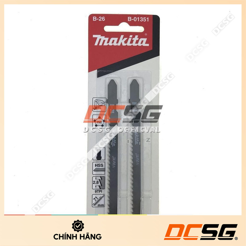 Bộ 02 lưỡi cưa lọng cắt gỗ và sắt B-26 Makita B-01351 | DCSG Store