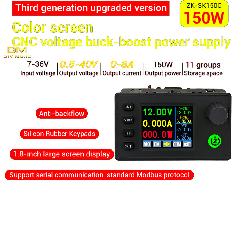 Diymore SK150C Màn Hình Màu 1.8 inch CNC Nâng Điện Áp DC Có Thể Điều Chỉnh Điều Chỉnh Mô Đun Nguồn D