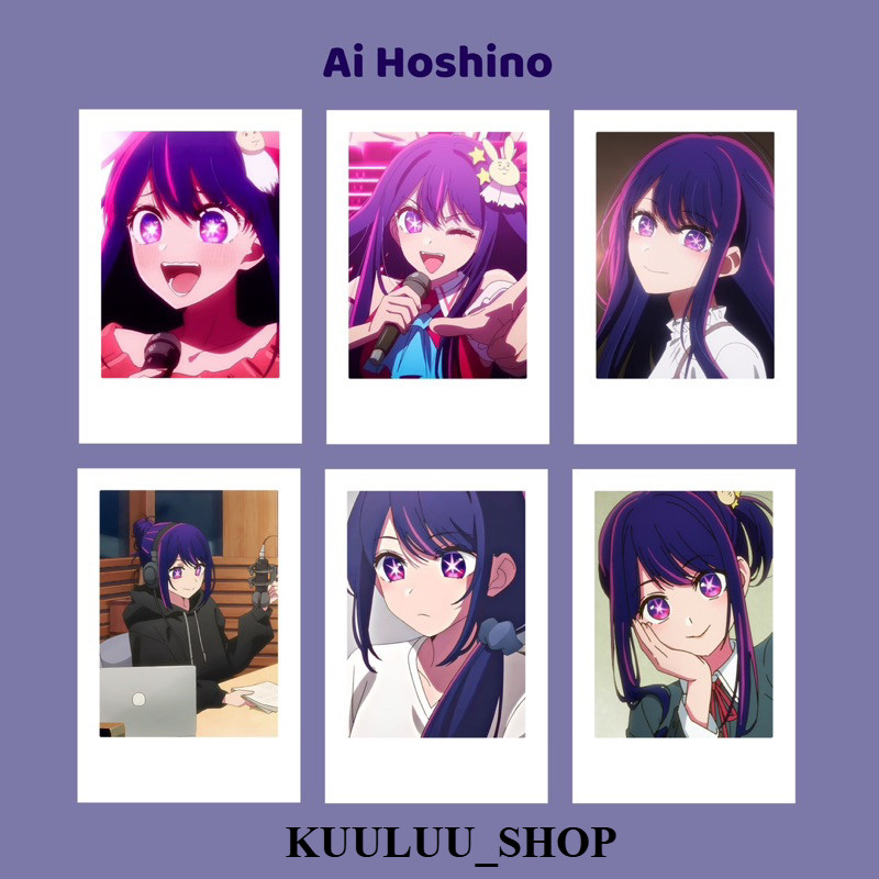 [KUULUU CARD] SET 6 Card Polaroid Anime Oshi no ko - Cán Màng Chống Xước