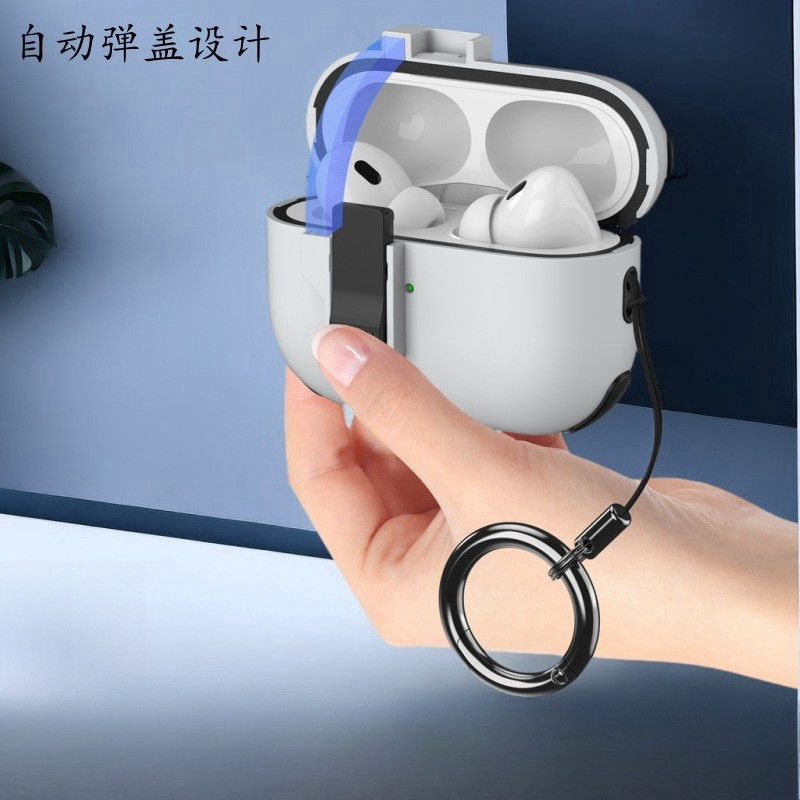 Pop Cover Lock airpod4 Vỏ tai nghe airpodpro2 Vỏ bảo vệ Apple airpod3 Vỏ bảo vệ airpod1 / 2 Vỏ tai n