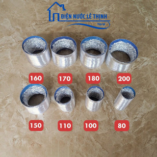Ống bạc co giãn cuộn 3 MÉT thông gió hút mùi - ống bạc thông gió hút mùi