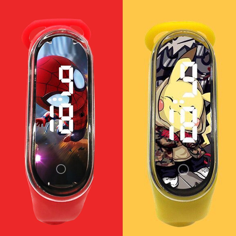 Hi-Kid Children Watches Kids Led Digital Watches Cartoon Cute Electronic Touch Watch for Students Bo