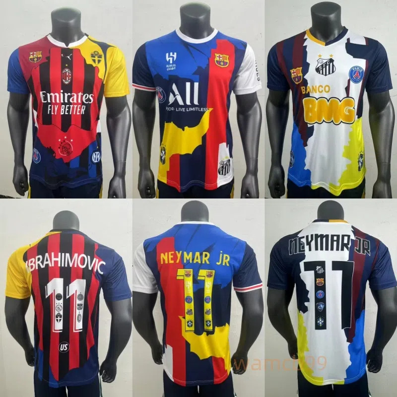 Phiên bản quạt 25-26 Ibrahimovic #11 Áo bóng đá phiên bản đặc biệt của Neymar Jersey