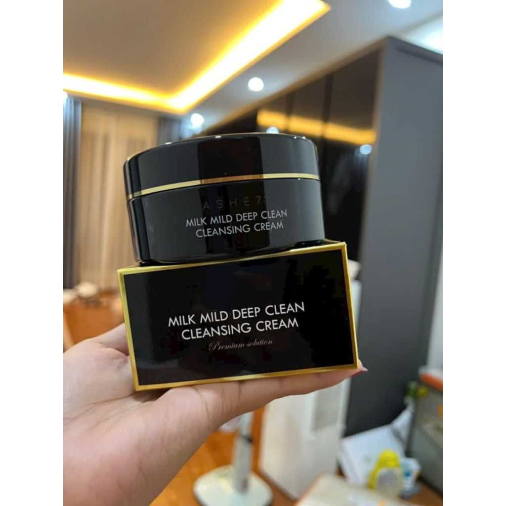 Kem tẩy trang Ashe7 Milk Mild Deep Clean Cleansing Cream 150g